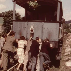 A scene from The Titfield Thunderbolt