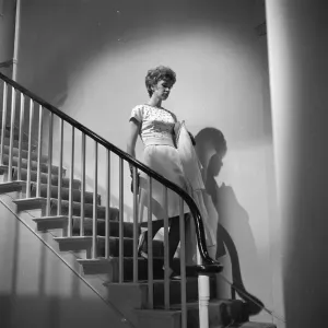 Black and White Print of a Woman Black and White Print of a Woman