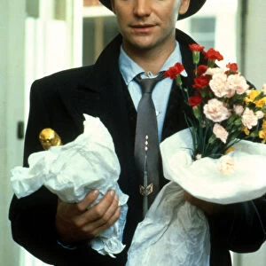 A spiv style portrait of Sting from a scene in Plenty (1985)