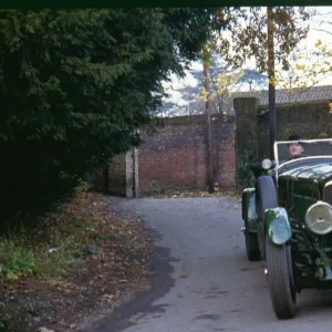 Steed on his Bentley