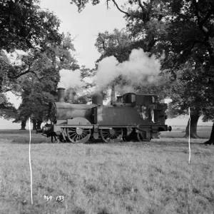 The Thunderbolt thunders the countryside around Titfield