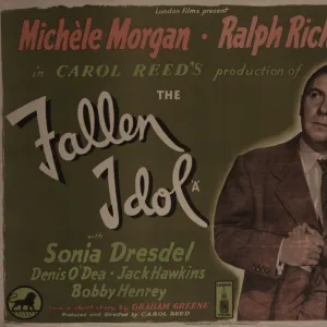 UK quad artwork for the release of Carol Reeds The Fallen Idol (1948)