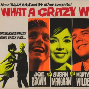 UK Quad for What A Crazy World (1963)