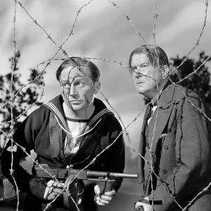 Black and White Film Print of 1942 British War Drama Black and White Film Print of 1942 British War Drama