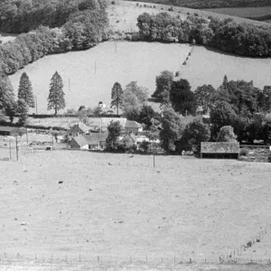 Black and White Film Print of a 1942 British War Drama Scene Black and White Film Print of a 1942 British War Drama Scene