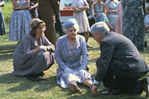 Garden Prints: Angela Lansbury in an exterior scene from The Mirror Crack d (1980)