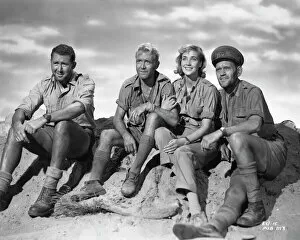 Soldier Collection: Anthony Quayle, John Mills, Sylvia Syms and Harry Andrews in Ice Cold In Alex (1958)
