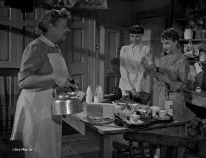 Production Collection: Athene Seyler, Audrey Hepburn and Joan Greenwood in a kitchen scene in Young Wives Tale