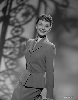 Audrey Hepburn in a publicity portrait for Young Wives Tale