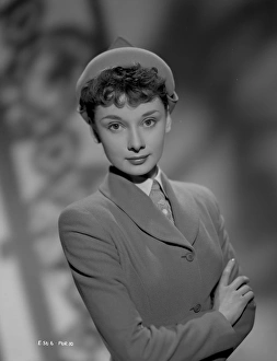 Audrey Hepburn in a publicity portrait for Young Wives Tale