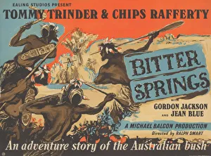 <b class=qtipBold><figcaption>Bitter Springs (1950)</figcaption></b><br>Poster artwork by Robert Medley for the Ealing Studios UK release in 1950<br><em>© Copyright Studiocanal Films Ltd</em> Bitter Springs (1950)