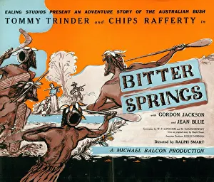 <b class=qtipBold><figcaption>Bitter Springs (1950)</figcaption></b><br>Original UK pressbook for the release of the Ealing Studios film directed by Ralph Smart<br><em>© Copyright Studiocanal Films Ltd</em> Bitter Springs (1950)