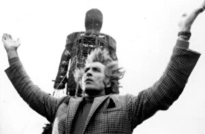 Mystery Collection: A black and white image from The Wicker Man (1973)