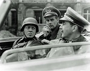 Brigadier Bertram Tracepurcel with privates Cox and Windrush