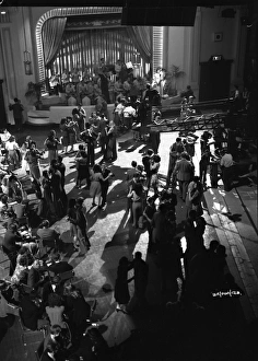 <b class=qtipBold><figcaption>Brighton Rock (1947) publicity</figcaption></b><br>Filming the ballroom sequence at Welwyn Studios.<br><em>© Copyright © Studiocanal Films Ltd</em> Brighton Rock (1947) publicity