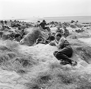 British Soldiers on the beach
