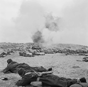 British troops stranded on the beach