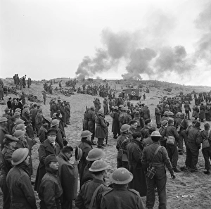 British troops stranded on the beach