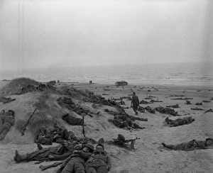 British troops stranded on the beach