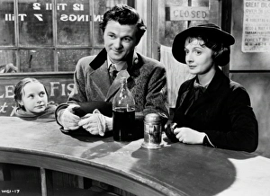 Bryan Forbes and Jane Wenham in a scene from An Inspector Calls (1954)