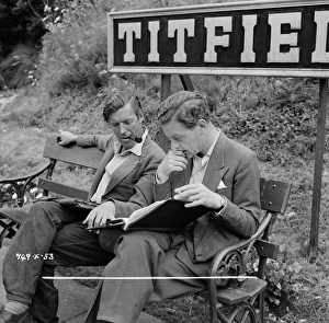 Charles Crichton smoking the pipe