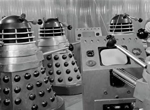 Dr. Who and the Daleks (1965) Collection: A close up of Daleks