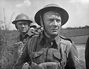 A close up of John Mills