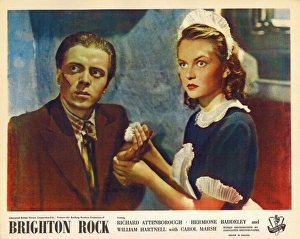 Colour lobby card for Brighton Rock (1947)