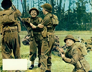 Britain Prints: A colour lobby card for Carry On Sergeant (1958)