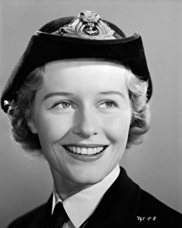 <b class=qtipBold><figcaption>The Cruel Sea (1953)</figcaption></b><br>A smiling portrait of Virginia McKenna as Julie Hallam.<br><em>© Copyright © Studiocanal Films Ltd</em> The Cruel Sea (1953)