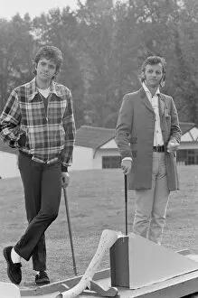Images Dated 10th November 2017: David Essex with Ringo Starr at the mini golf
