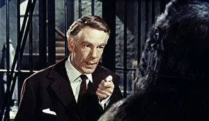 <b class=qtipBold><figcaption>Dr. Decker talks to Konga</figcaption></b><br>Michael Gough in a scene from Konga (1961)<br><em>© Copyright Studiocanal Films Ltd</em> Dr. Decker talks to Konga