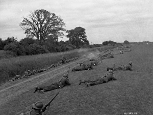 French soldiers engage in combat