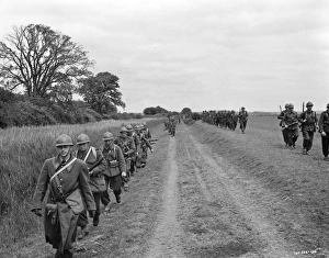 French soldiers in a line French soldiers in a line
