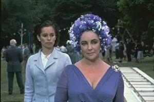 Mirror Crack'd (1980) Collection: Geraldine Chaplin and Elizabeth Taylor in a scene from The Mirror Crack d (1980)