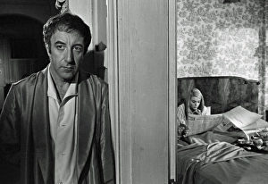 <b class=qtipBold><figcaption>Hoffman (1970)</figcaption></b><br>Peter Sellers as Benjamin Hoffman and Sinead Cusack as Janet Smith in a scene from Alvin Rakoff's Hoffman (1970).<br><em>© Copyright Studiocanal Films Ltd</em> Hoffman (1970)