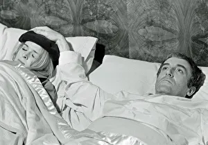 <b class=qtipBold><figcaption>Hoffman (1970)</figcaption></b><br>Sinead Cusack as Janet Smith and Peter Sellers as Benjamin Hoffman in bed in a scene from Alvin Rakoff's Hoffman (1970)<br><em>© Copyright Studiocanal Films Ltd</em> Hoffman (1970)