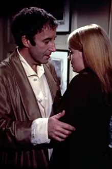 <b class=qtipBold><figcaption>Hoffman (1970)</figcaption></b><br>Peter Sellers as Benjamin Hoffman and Sinead Cusack as Janet Smith in a scene from 'Hoffman'.<br><em>© Copyright Studiocanal Films Ltd</em> Hoffman (1970)