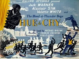 HUE AND CRY (1947) Collection: Hue and Cry UK theatrical quad