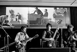 Jim on bass in the recording studio