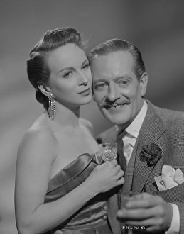 Joan Greenwood and Guy Middleton in a publicity portrait for Young Wives Tale
