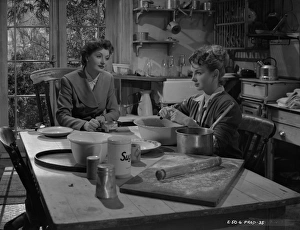 Joan Greenwood and Helen Cherry in a scene from Young Wives Tale