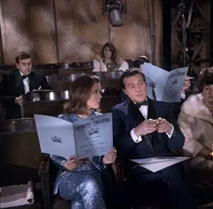 Images Dated 18th April 2018: Mrs Peel and Steed wait for the gala performance to start