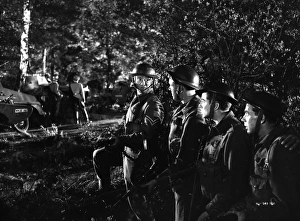 A night scene on a country road