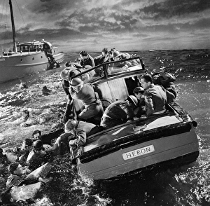 A night sequence from Dunkirk (1958)