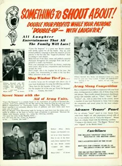 CARRY ON SERGEANT (1958) Collection: A page from the campaign book