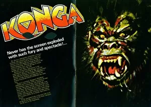 Images Dated 18th April 2018: A page from the UK pressbook for the release of Konga in 1961