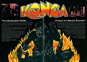 A page from the UK pressbook for the release of Konga in 1961