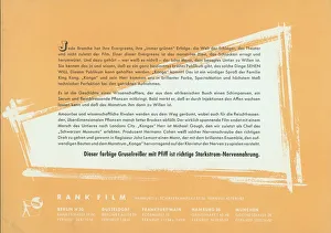 A page from the UK pressbook for the release of Konga in 1961