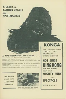 A page from the UK pressbook for the release of Konga in 1961